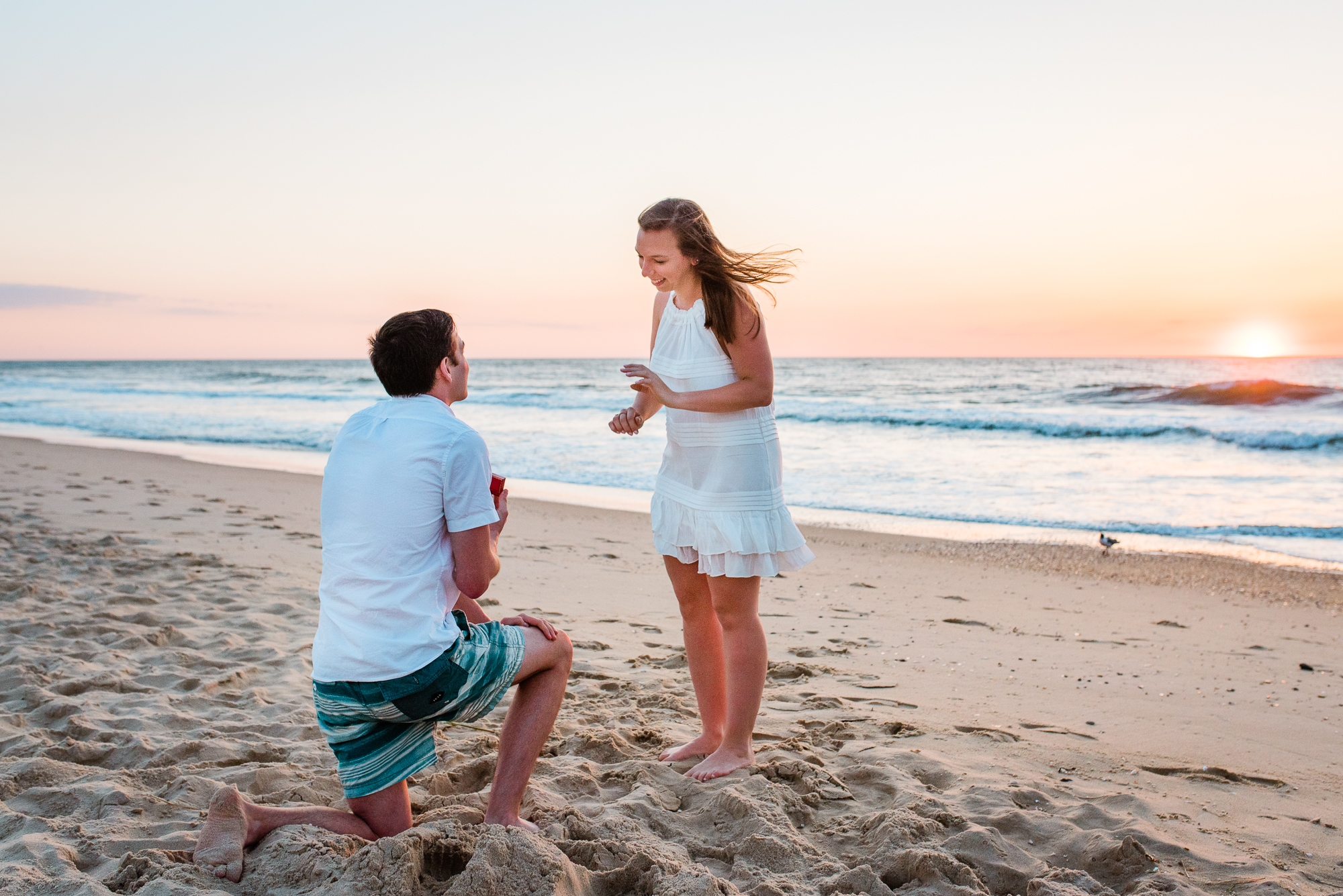 Sunrise Proposal at Bethany Beach | David + Sarah Grace - Colorado ...